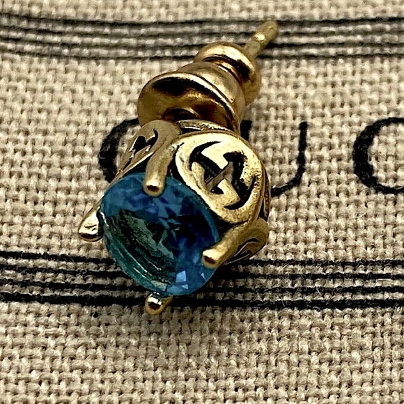 Gucci Blue Topaz Studs - Picture 6 of 11